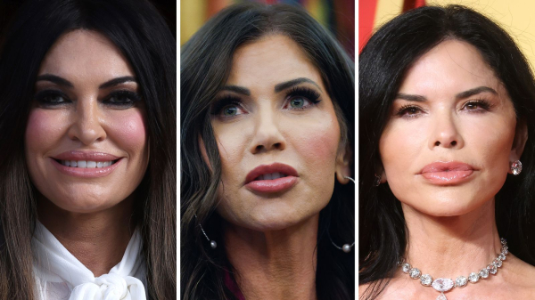 Image may contain Kristi Noem Head Person Face Adult Photography Portrait Cosmetics and Lipstick